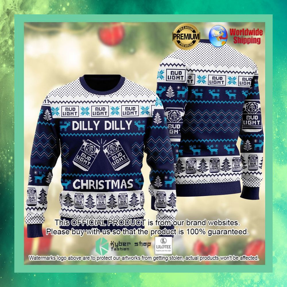 dilly dilly bud light christmas sweater 1 426
