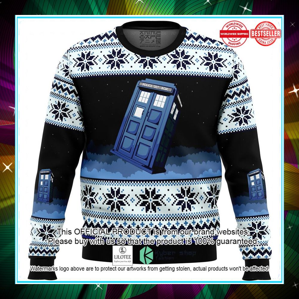 doctor who tardis sweater christmas 1 415