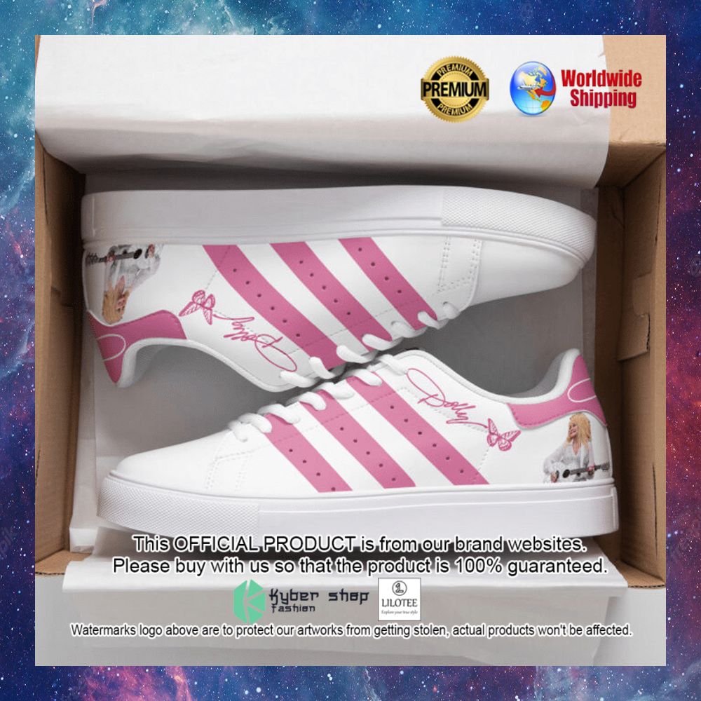 dolly parton pink white stan smith low top shoes 1 54