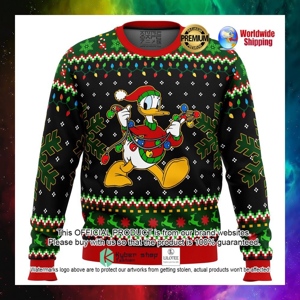 donald duck disney lights christmas sweater 1 664