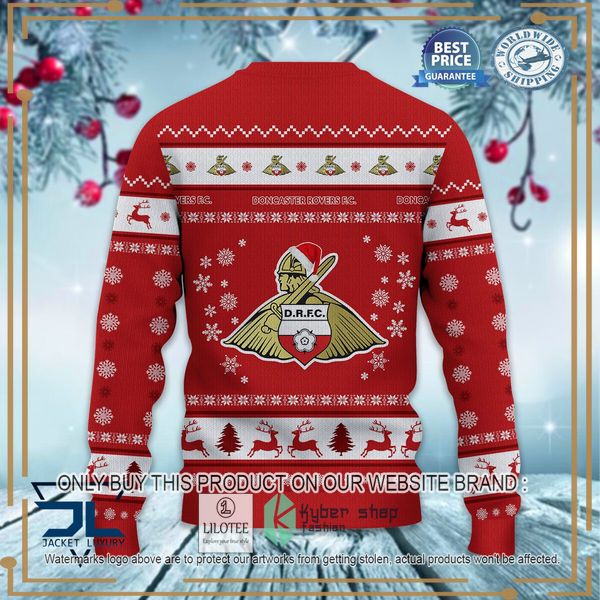 doncaster rovers red christmas sweater 3 95616
