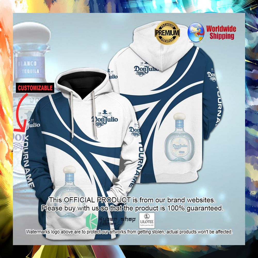 donjulio custom name white navy 3d hoodie shirt 1 263