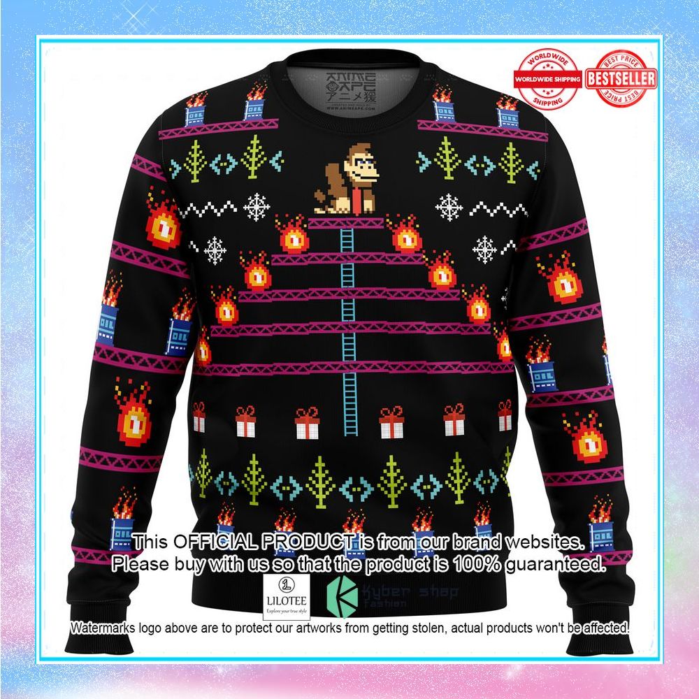 donkey kong christmas sweater 1 567