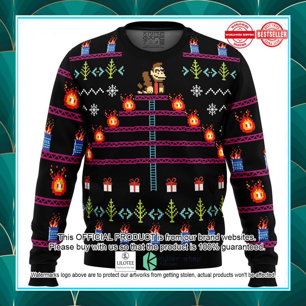donkey kong christmas sweater 1 948