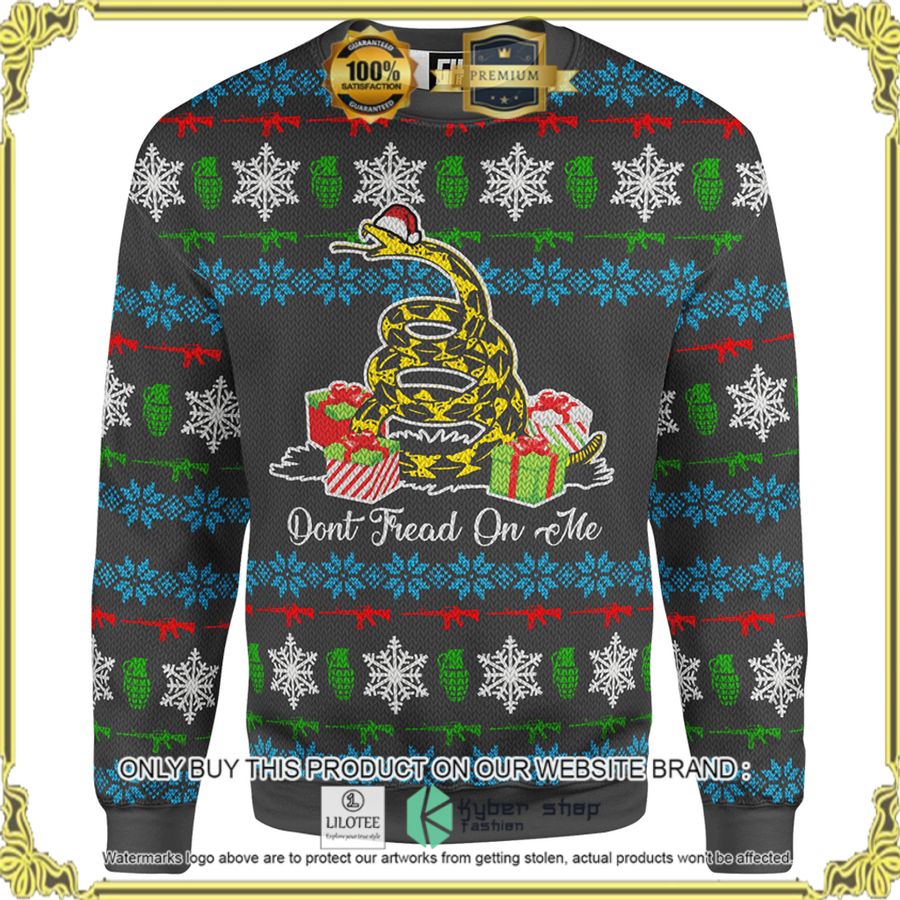 dont tread on me christmas sweater 1 93606