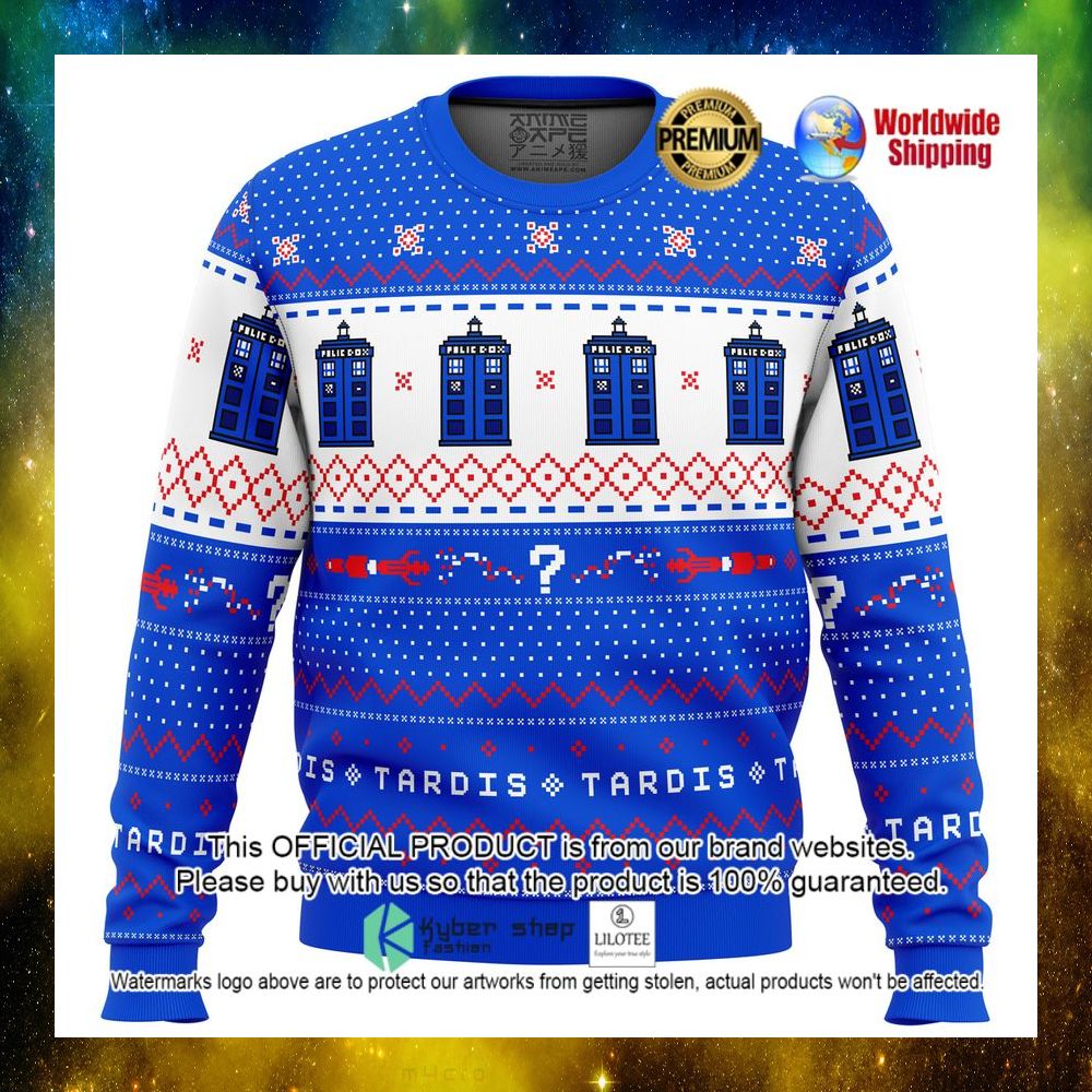 dr who tardis christmas sweater 1 812