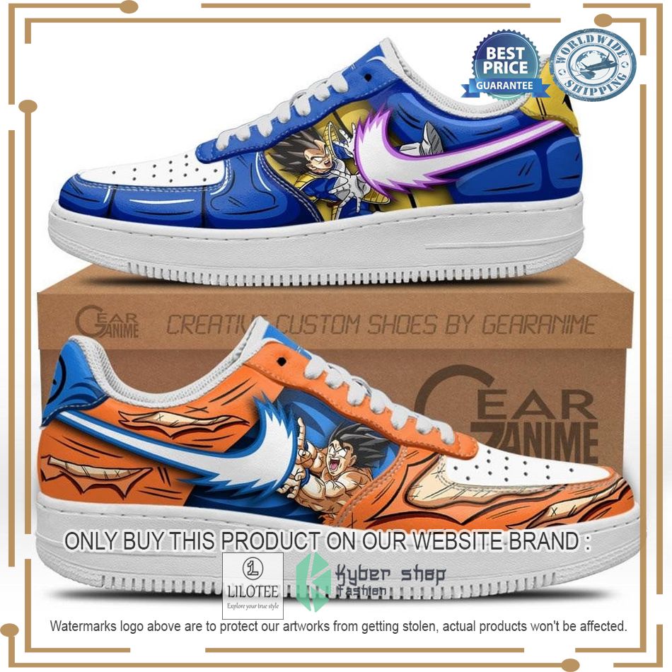 Dragon Ball Goku and Vegeta Fighting Nike Air Force Shoes - LIMITED EDITION 8