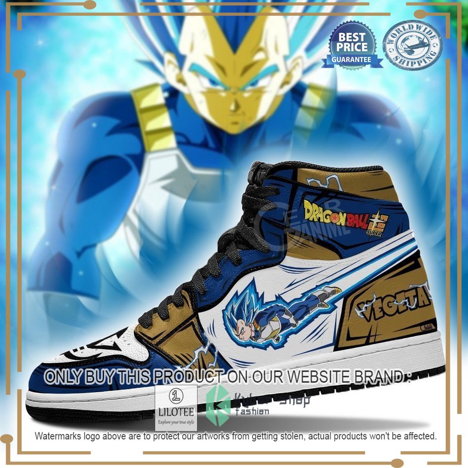 Dragon Ball Super Vegeta Blue Air Jordan high top shoes - LIMITED EDITION 2