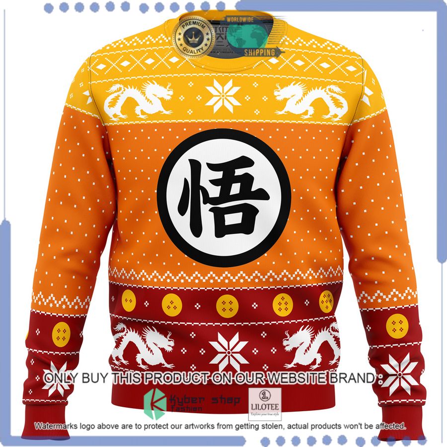 dragon ball z goku anime christmas sweater 1 26576