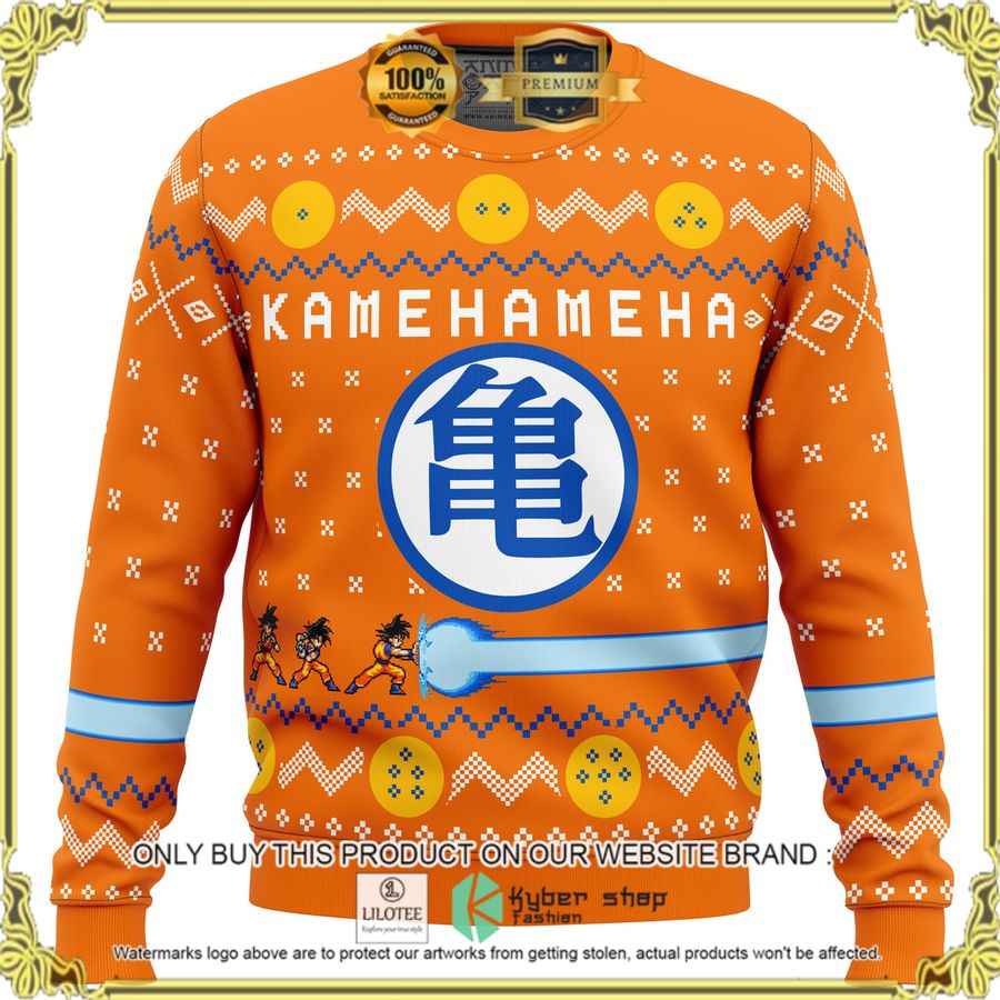 dragon ball z kamehameha anime christmas sweater 1 55935