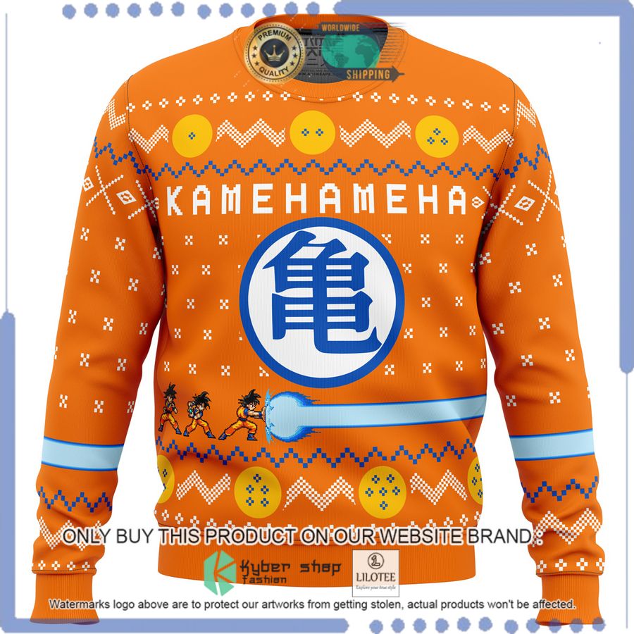 dragon ball z kamehameha anime christmas sweater 1 99284