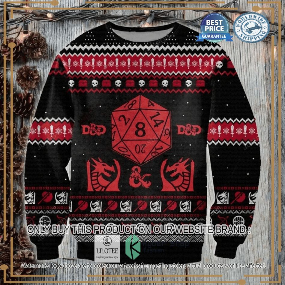 dragon dungeons dragons ugly sweater 1 39687