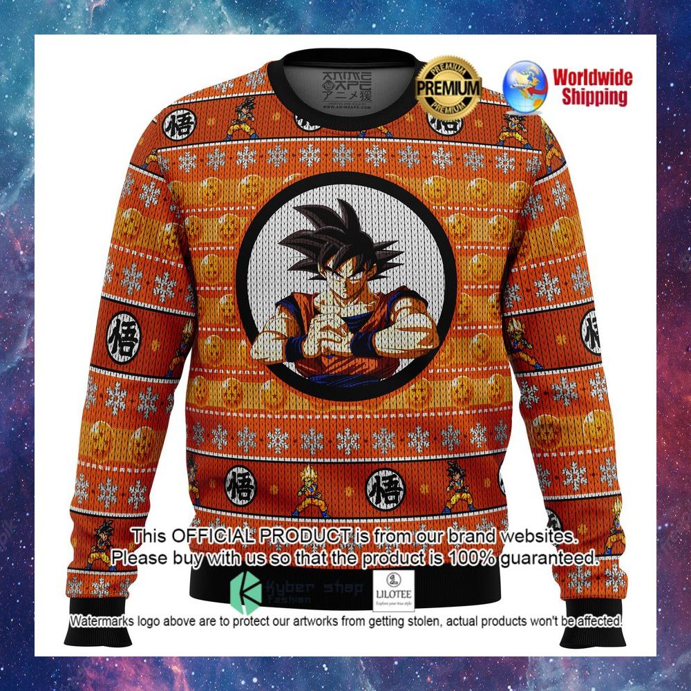 dragonball z son goku anime christmas sweater 1 744