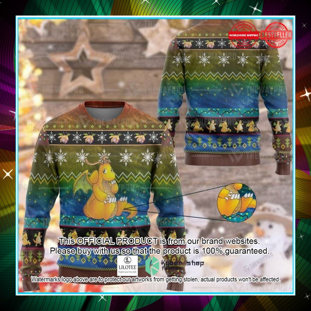 dragonite christmas sweater 1 360