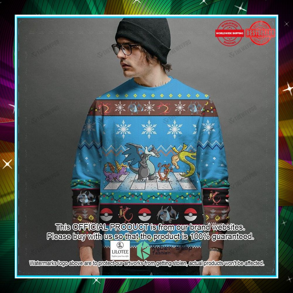 dragons on abbey road christmas sweater 2 303