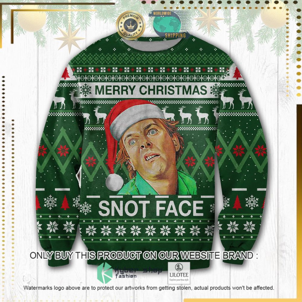 drop dead snot face ugly sweater 1 13173