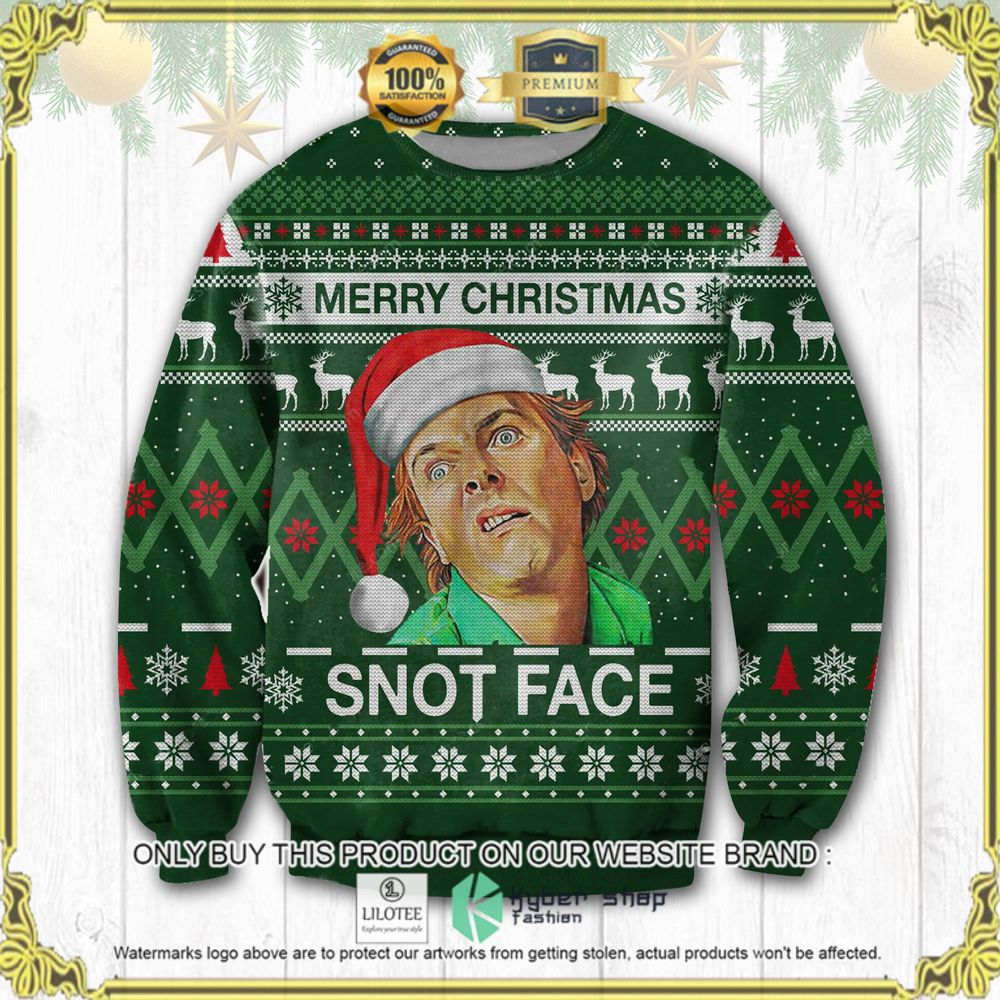drop dead snot face ugly sweater 1 74186