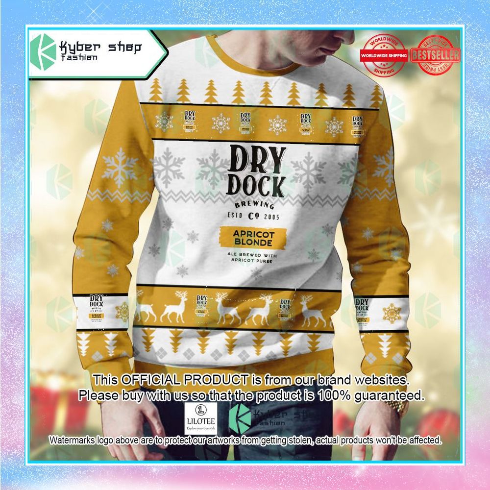 dry dock brewing apricot blonde christmas sweater 2 800