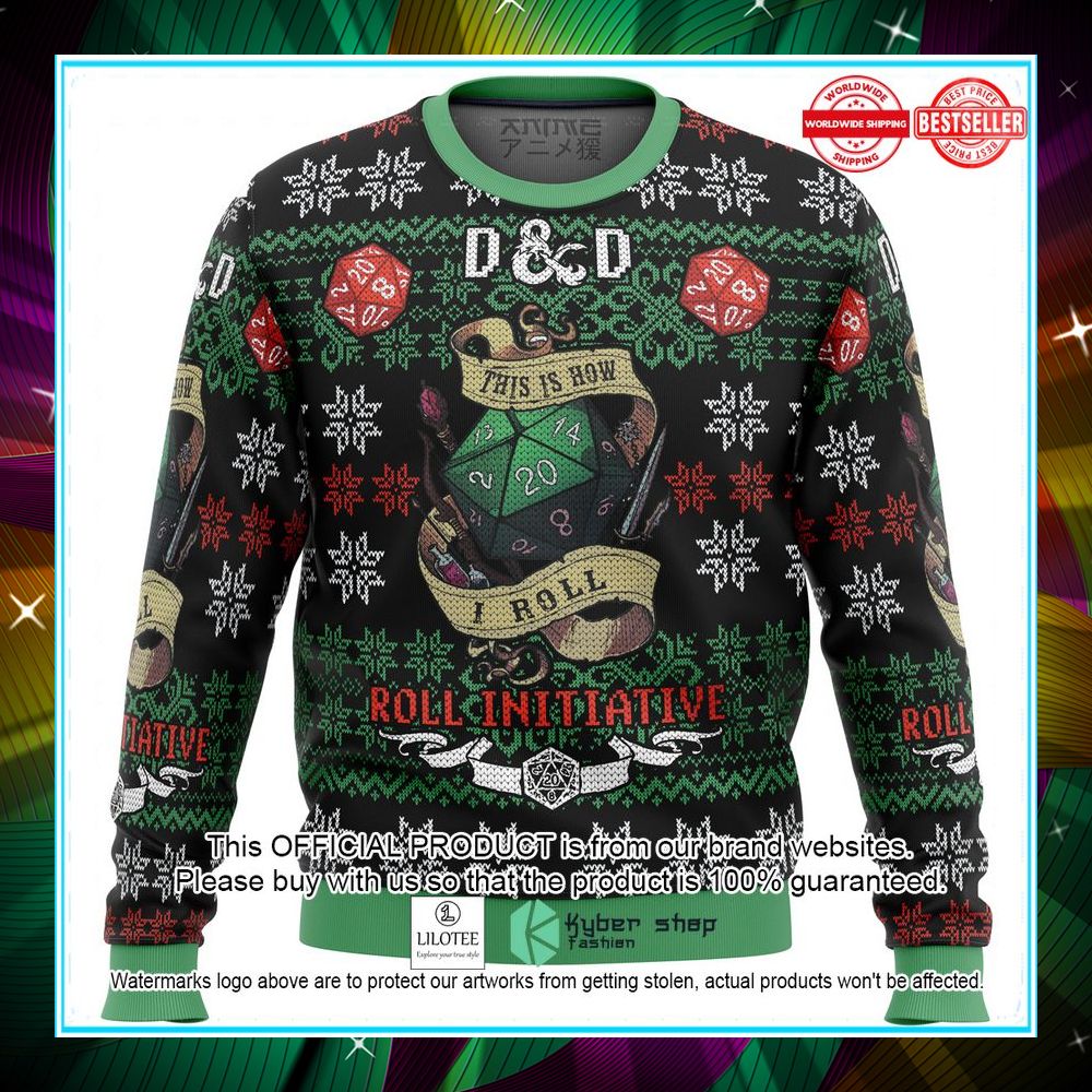 dungeons dragons roll initiative sweater 1 547