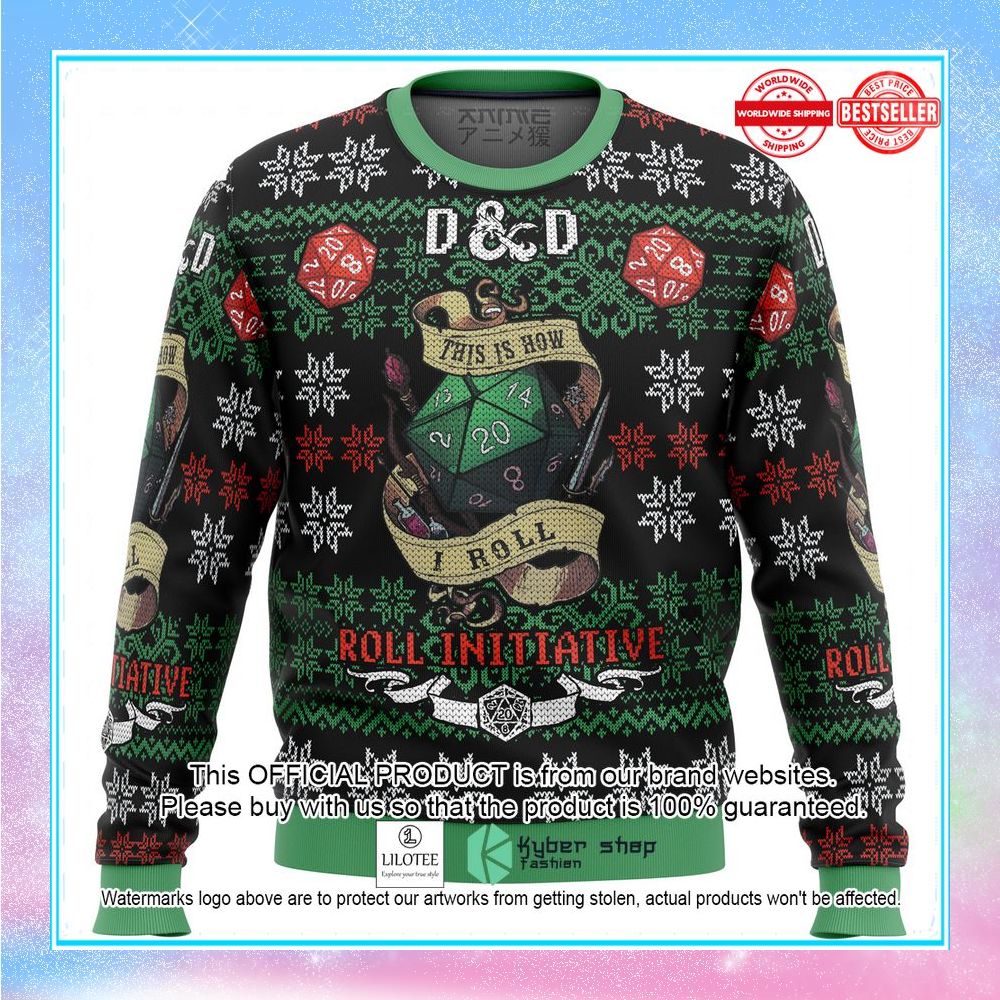 dungeons dragons roll initiative sweater 1 707