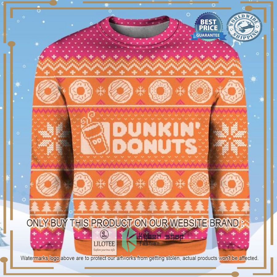 Dunkin' Donuts Ugly Christmas Sweater - LIMITED EDITION 2
