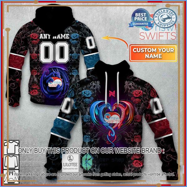 personalized netball au new south wales swifts rose dragon shirt hoodie 1 51560