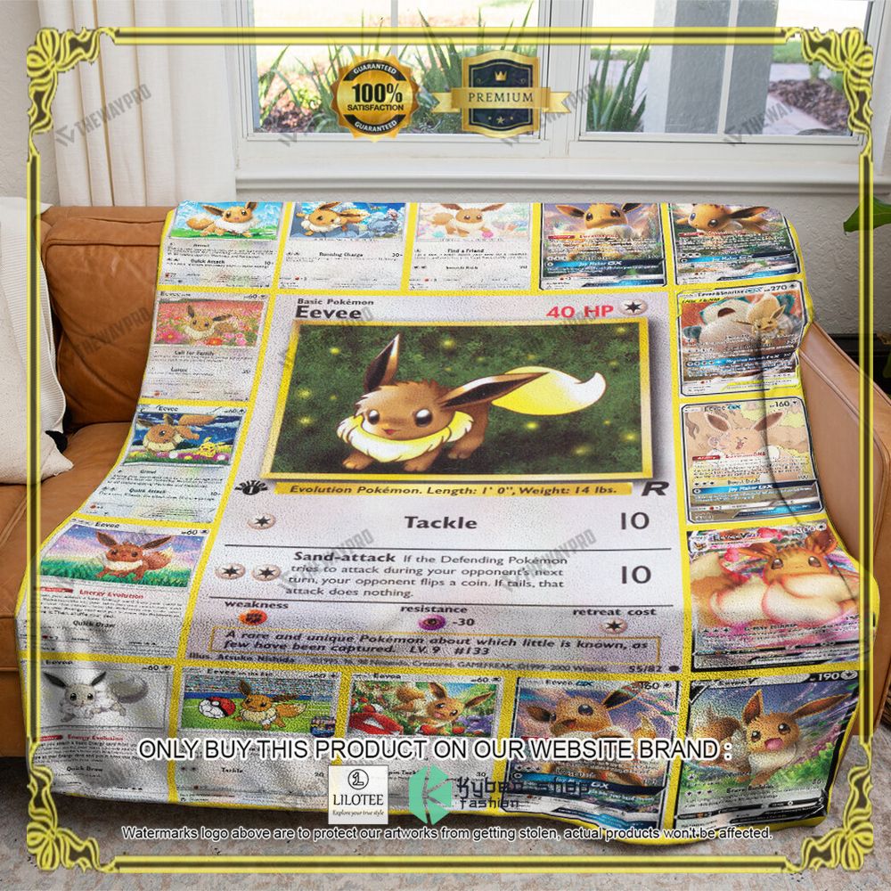 Eevee Cards Anime Pokemon Blanket - LIMITED EDITION 7