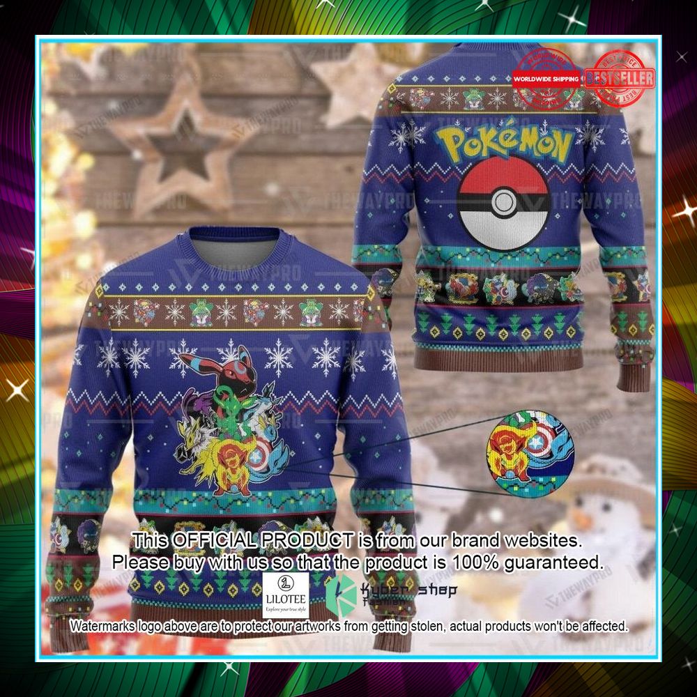 eevengers blue christmas sweater 1 924
