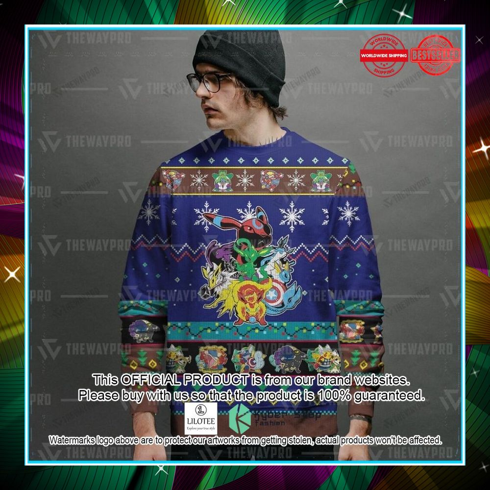 eevengers blue christmas sweater 2 491