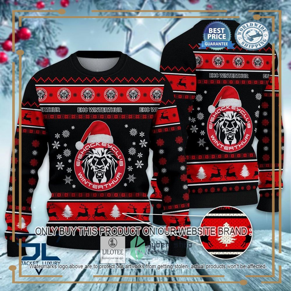 EHC Winterthur Ugly Christmas Sweater 7