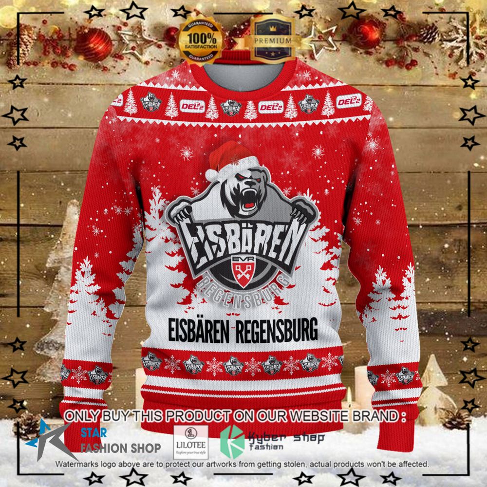 eisbaeren regensburg red white christmas sweater 1 88431