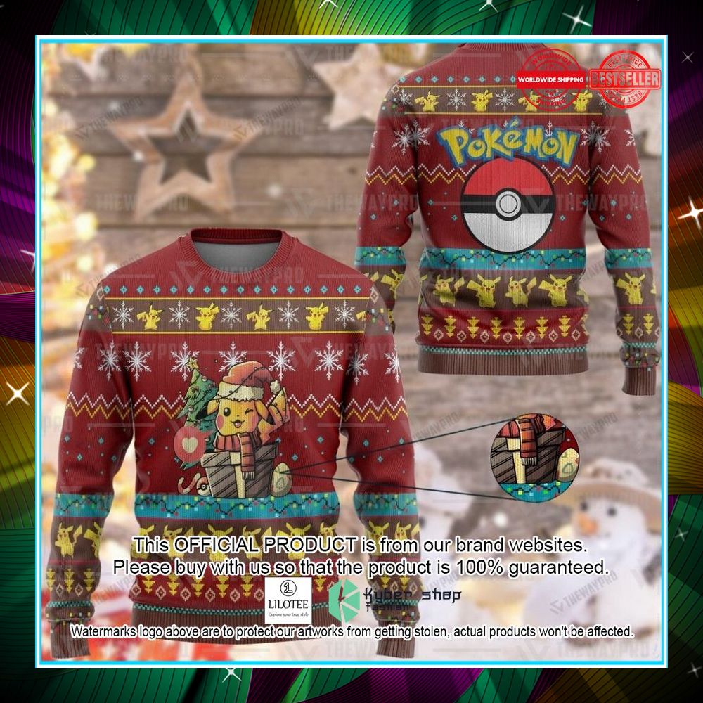 electric pokemon christmas sweater 1 743