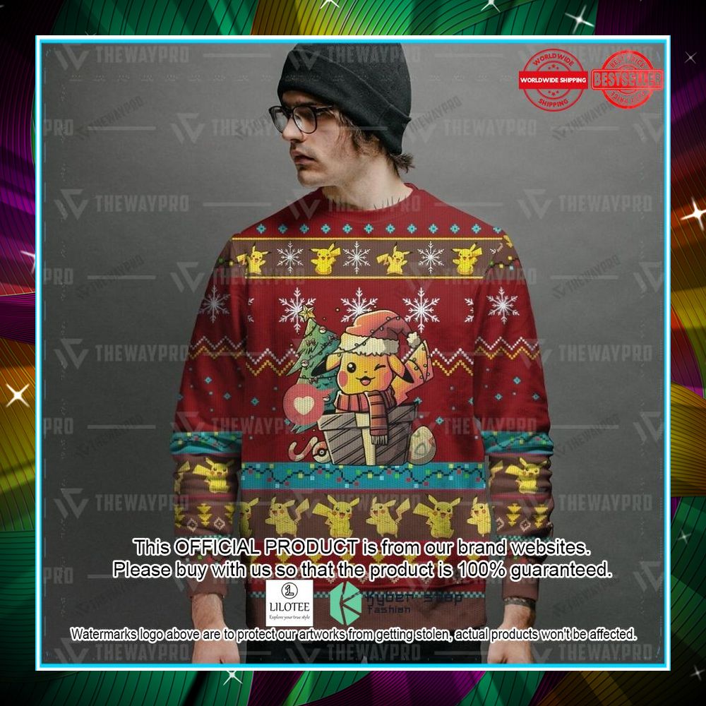 electric pokemon christmas sweater 2 415