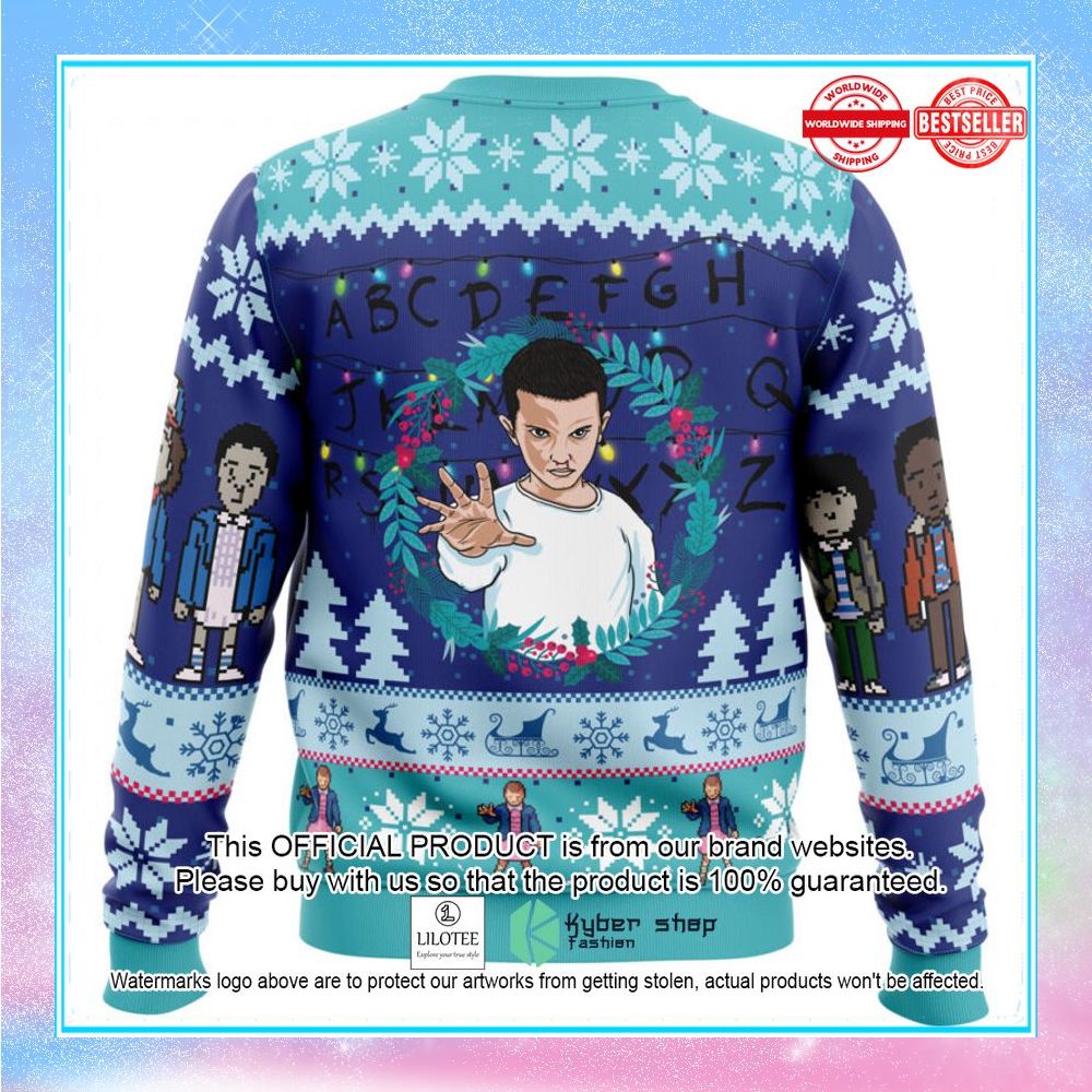 eleven stranger things christmas sweater 2 954