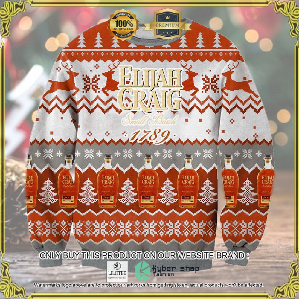 elijah craig 1789 knitted christmas sweater 1 2697