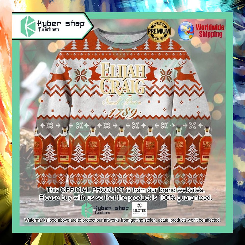 elijah craig small batch christmas sweater 1 813