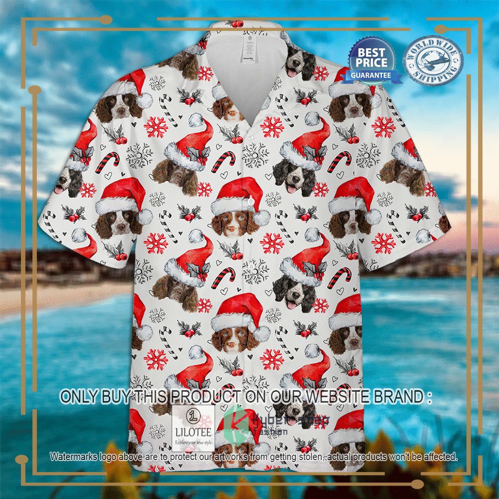 English Springer Spaniel Christmas Hawaiian Shirt 5