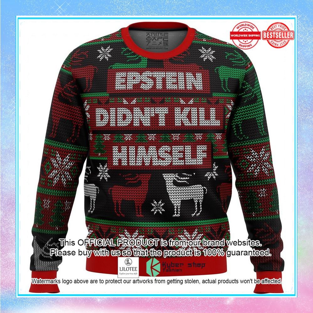 epstein didnt kill himself ugly sweater 1 597
