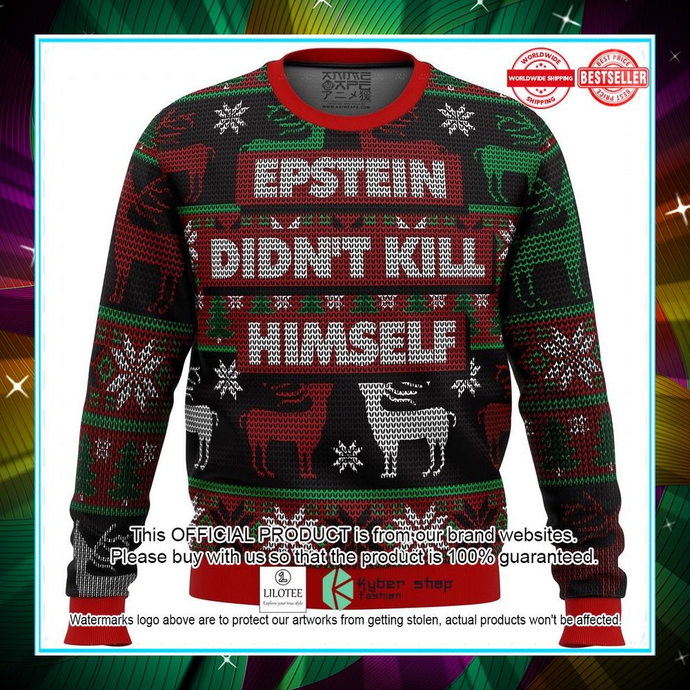 epstein didnt kill himself ugly sweater 1 654