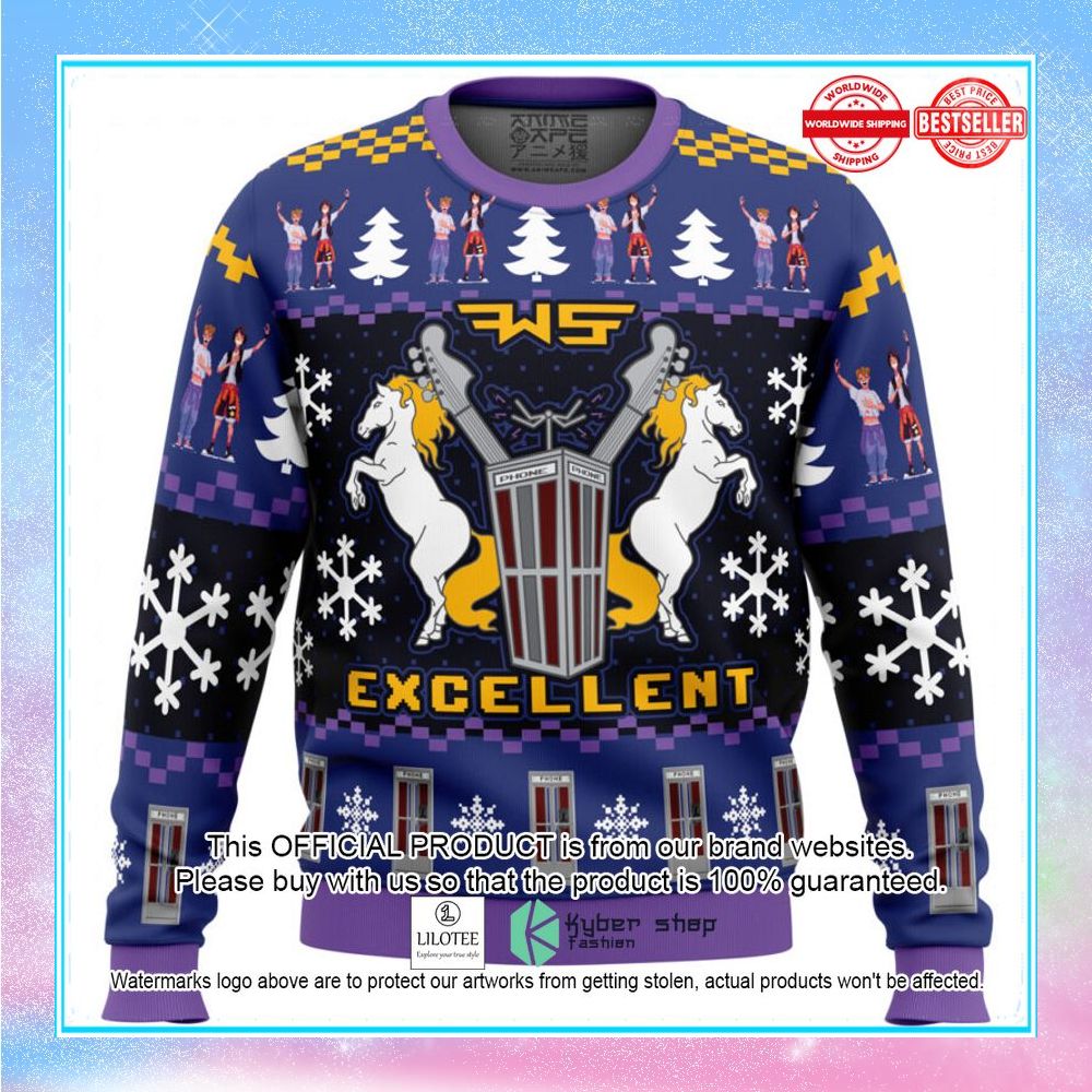 excellent bill and ted sweater christmas 1 650