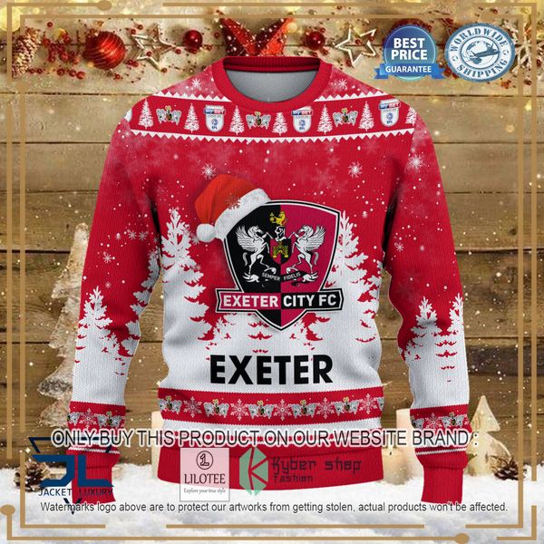 exeter city red christmas sweater 2 99732