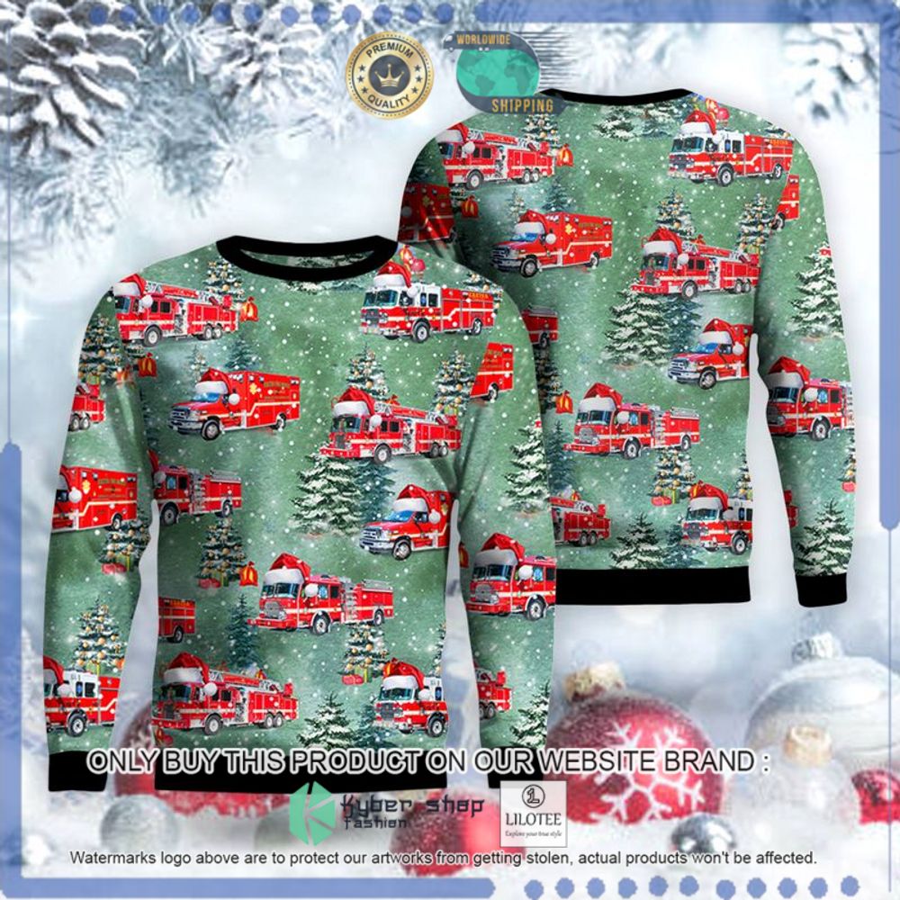 exeter new hampshire exeter fire department christmas sweater 1 62352