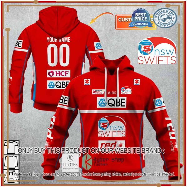 personalized netball new south wales swifts jersey 2022 shirt hoodie 1 13352