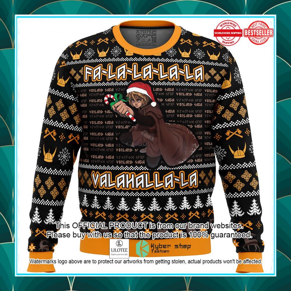 falalala valahalla vinland saga christmas sweater 2 973
