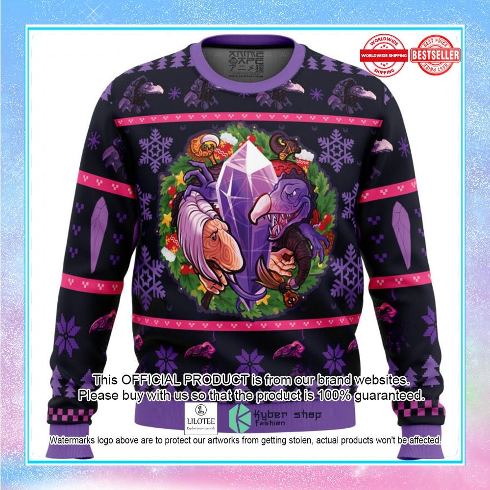 fantasy puppet christmas dark crystal sweater christmas 1 867