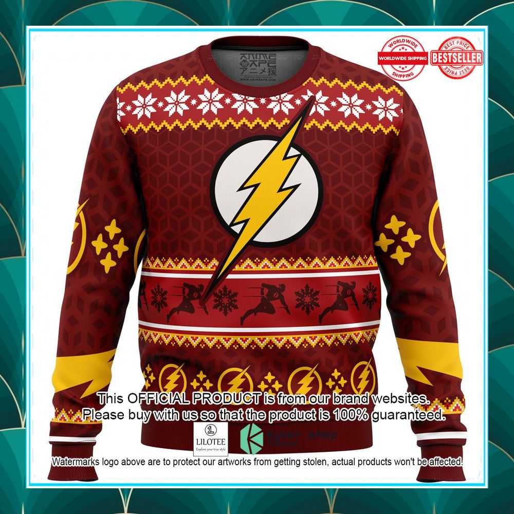 fast christmas the flash dc christmas sweater 1 465