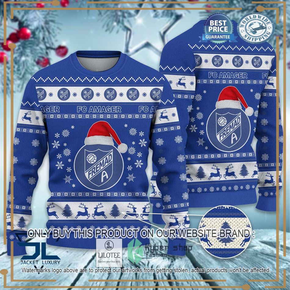 FC Amager Super League & Danish 1st Division Ugly Sweater 6