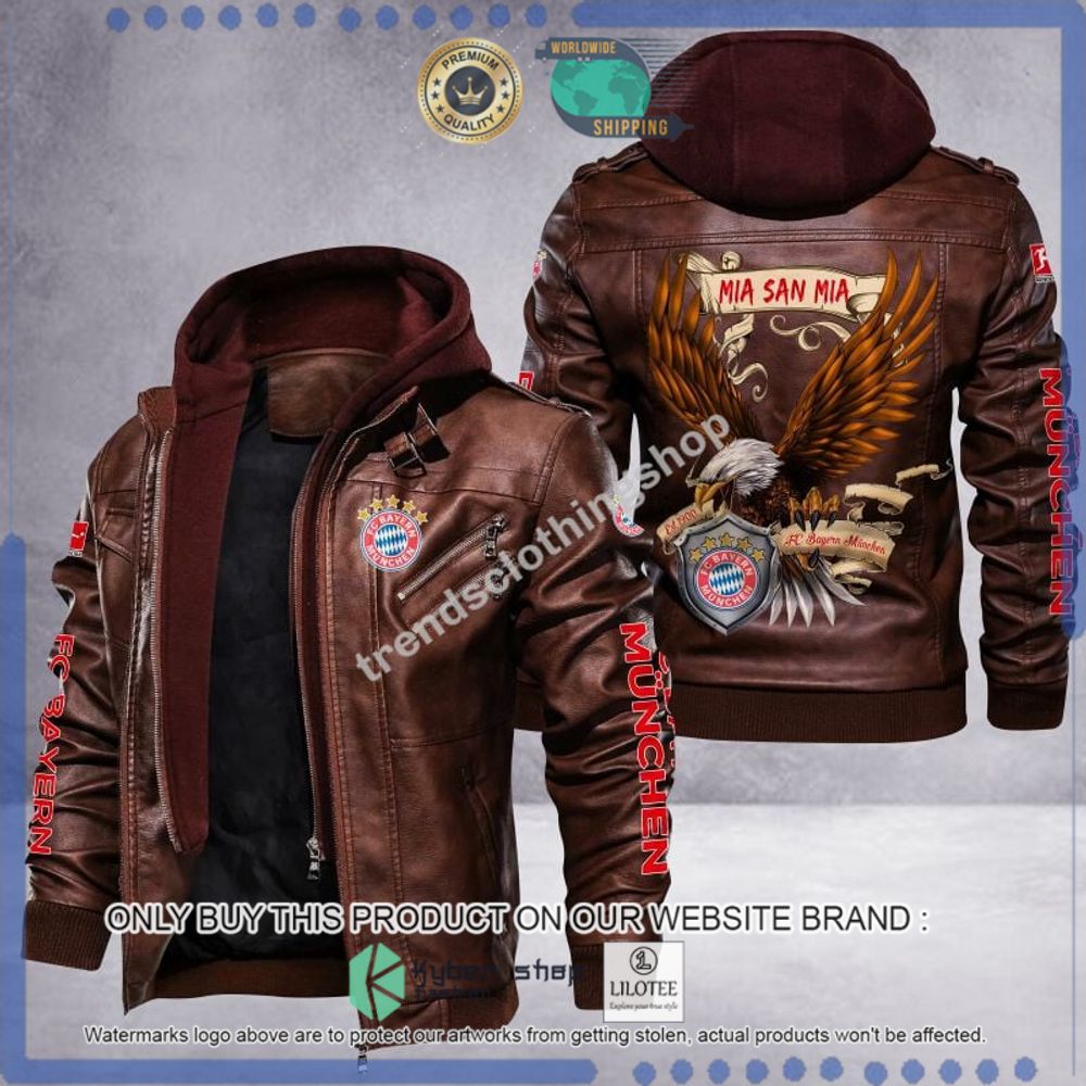 fc bayern munchen mia san mie eagle leather jacket 1 28725