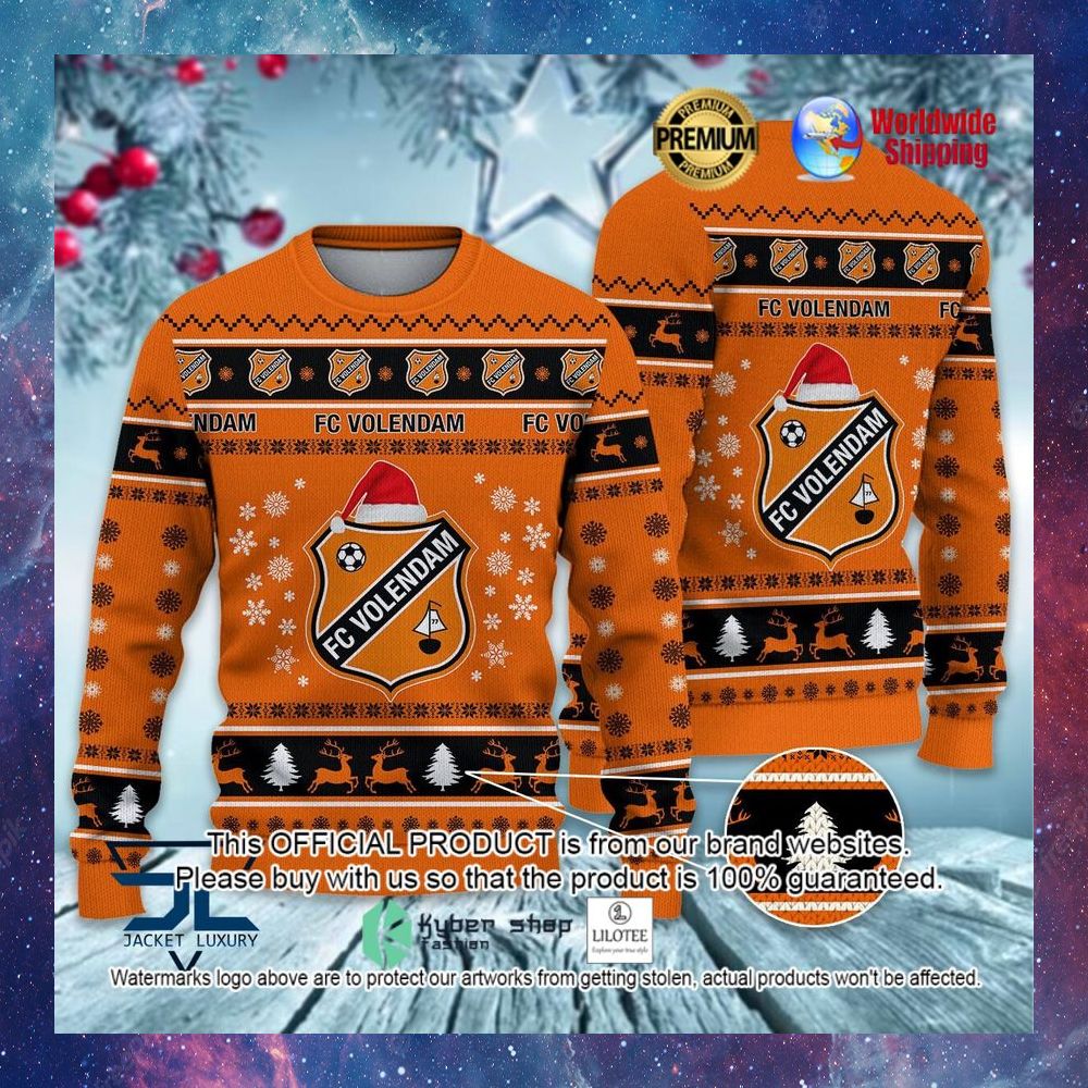 fc volendam santa hat orange sweater 1 112