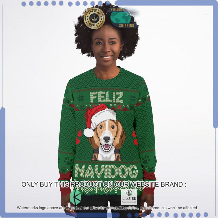 feliz navidog beagle christmas sweater 1 87478